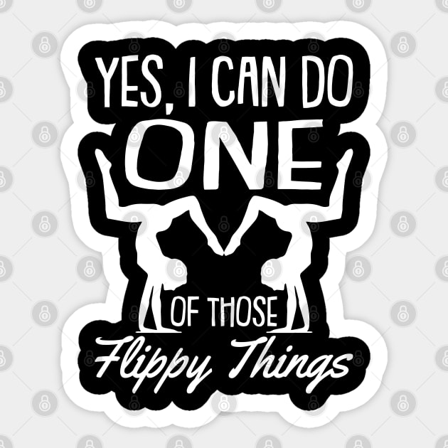Funny Gymnastics Gymnasts and Acrobatic Sports Quote Sticker by Riffize
